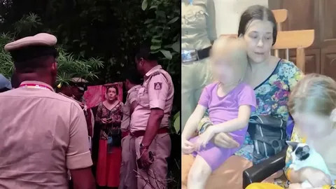 العثور على امرأة روسية مع طفليها في كهف بالهند