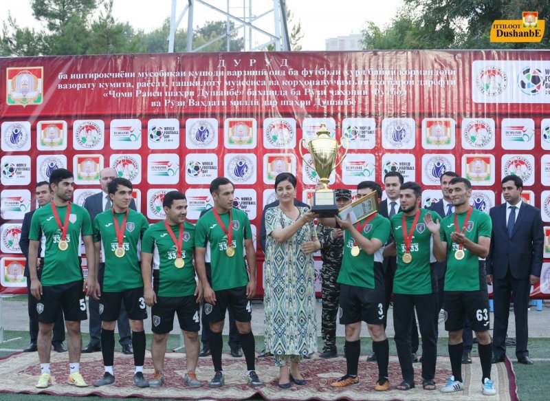 تم تلخيص نتائج بطولة كرة القدم المصغرة لكأس رئيس مدينة دوشنبه