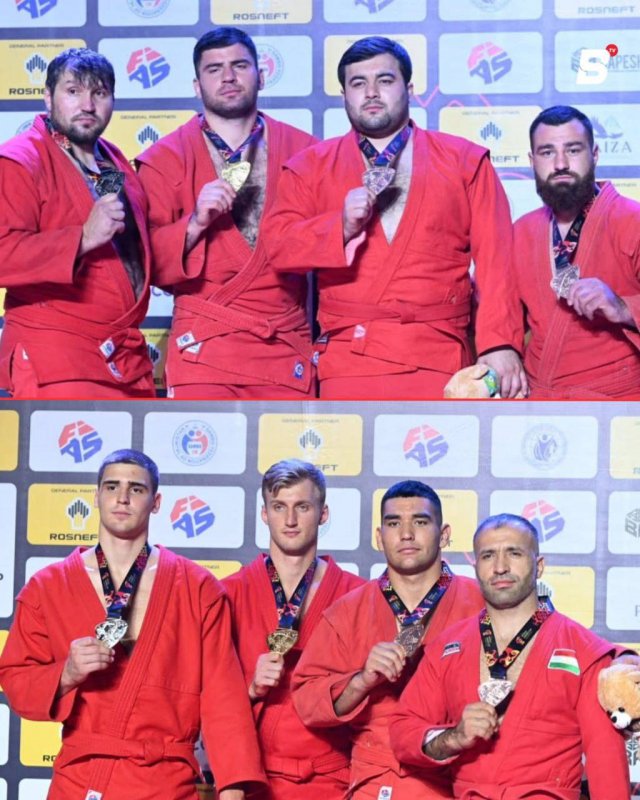 فاز مصارعو السامبو الطاجيك بثلاث ميداليات في اليوم الأول من بطولة العالم في دوشانبي.