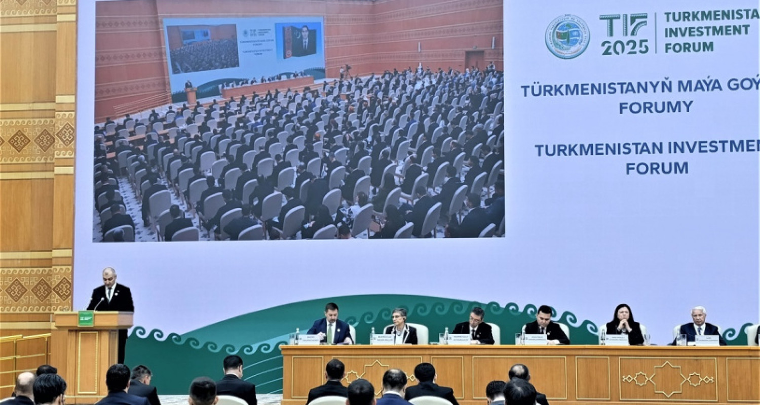 افتتح منتدى تركمانستان للاستثمار (TIF 2025) في المنطقة السياحية الوطنية أفازا.