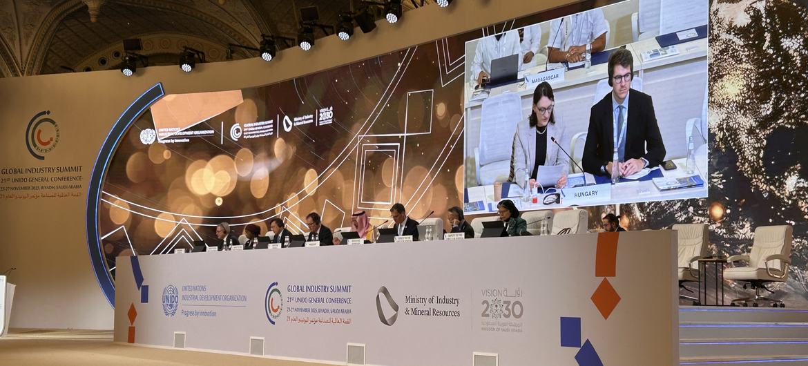 تم اعتماد إعلان الأمم المتحدة بشأن التنمية الصناعية المستدامة والمنصفة في الرياض.