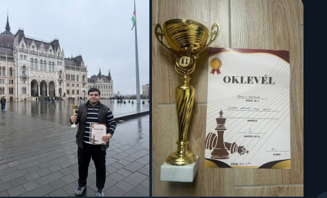 فاز لاعب الشطرنج الطاجيكي محمد يونوسوف بالبطولة التي أقيمت في بودابست قبل الموعد المحدد.