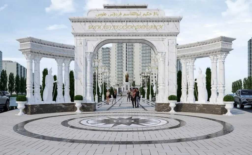 يستمر بناء حديقة الفردوسي في بنجيكنت