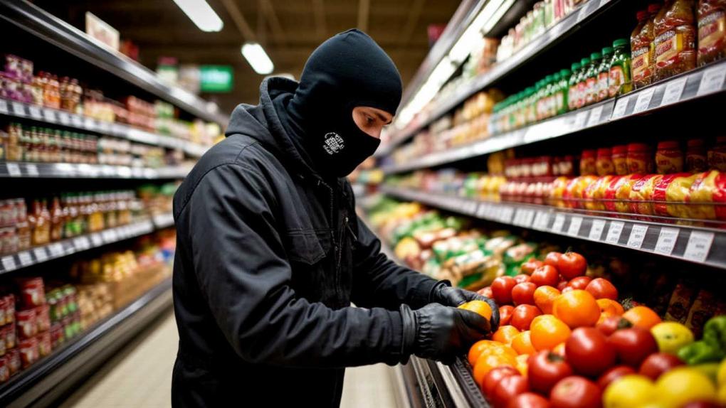 ألقت الشرطة القبض على مشتبه بهم في سرقة مواد غذائية ومواشي.