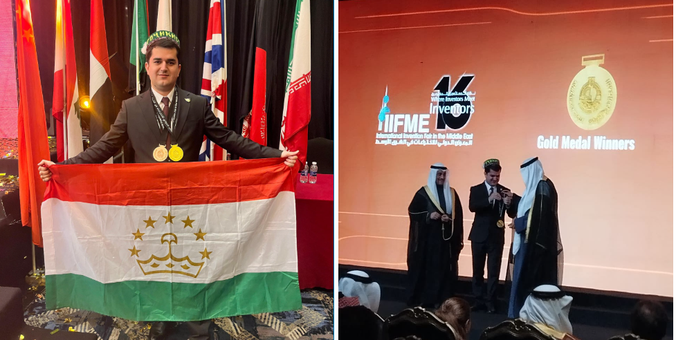 فاز طبيب طاجيكي بميدالية ذهبية وبرونزية في معرض للاختراعات في الكويت.