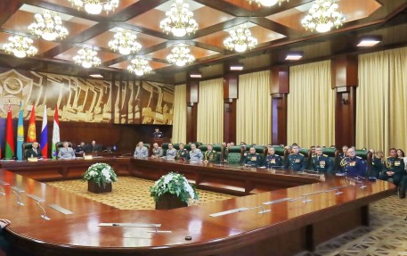 احتفلت منظمة معاهدة الأمن الجماعي بالذكرى السنوية الثالثة والعشرين لهيئة الأركان المشتركة