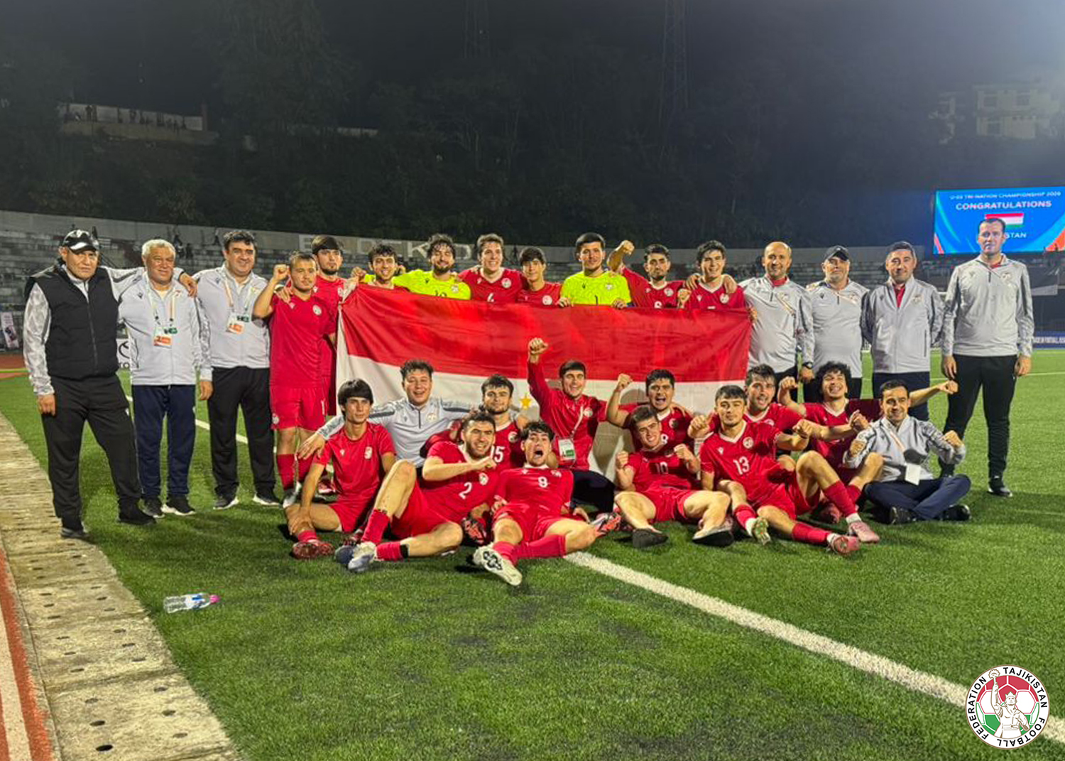 فاز منتخب طاجيكستان تحت 23 عامًا بالبطولة الدولية التي أقيمت في الهند.