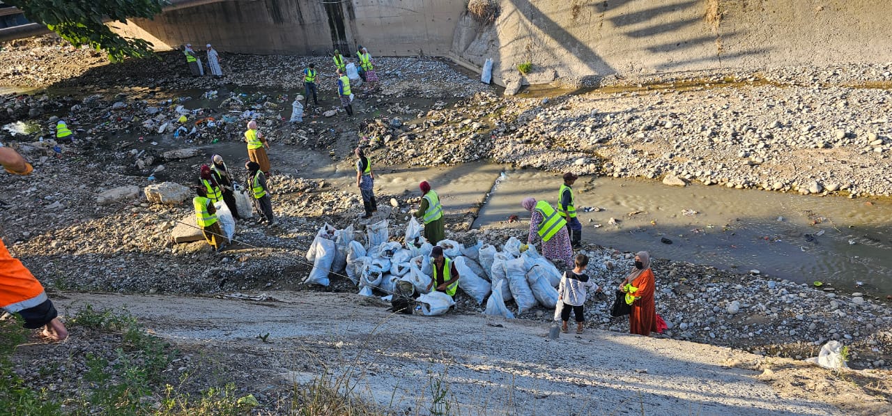 خلال حملة "الشاطئ النظيف" في كولياب، تم جمع أكثر من 6 أمتار مكعبة من النفايات.