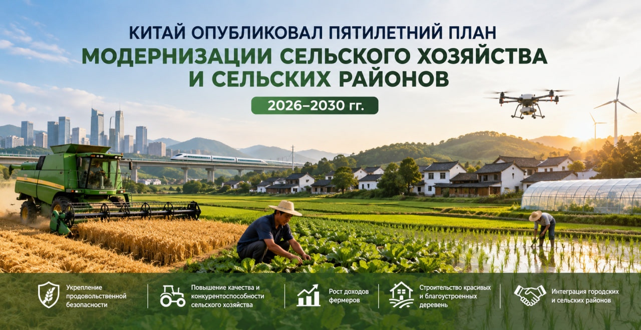 أصدرت الصين خطة مدتها خمس سنوات لتحديث الزراعة والمناطق الريفية.