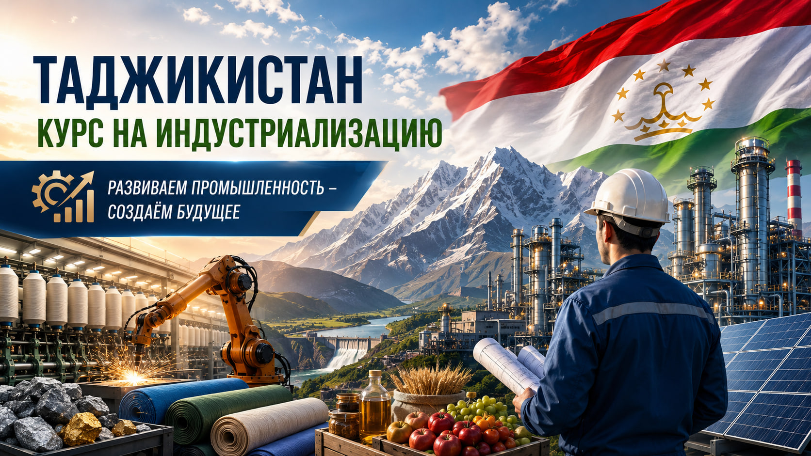 تعتزم طاجيكستان زيادة حصة الصناعة في الناتج المحلي الإجمالي إلى 30% بحلول عام 2030.
