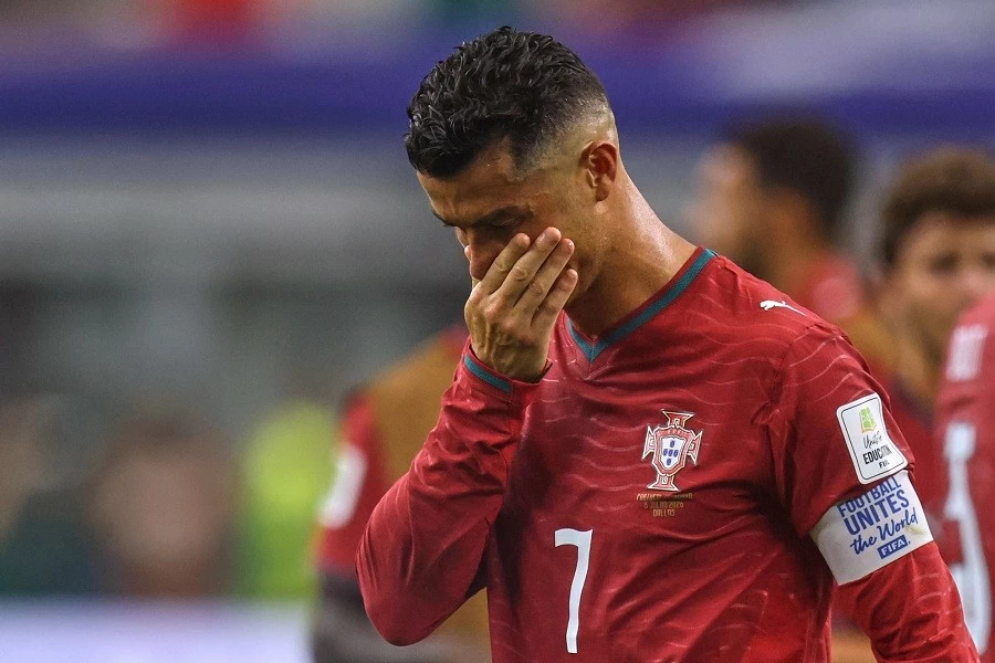 لعب كريستيانو رونالدو مباراته الأخيرة في كأس العالم خلال مسيرته.