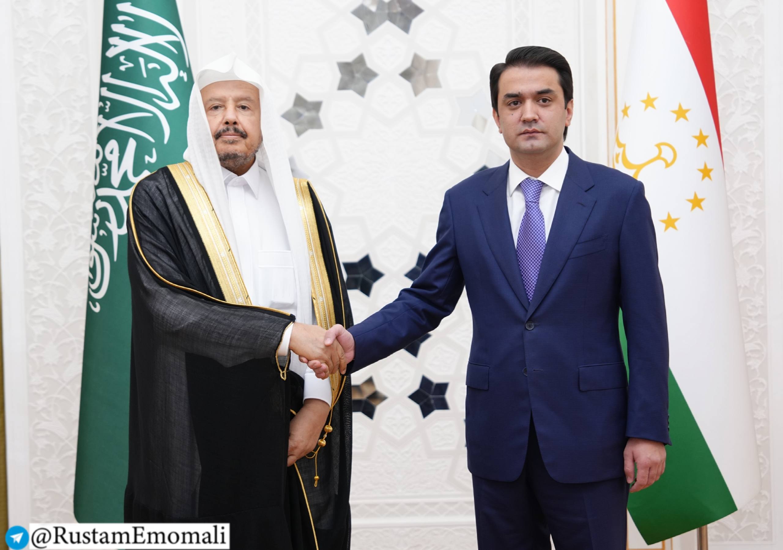 التقى رستم إمام علي برئيس البرلمان السعودي.