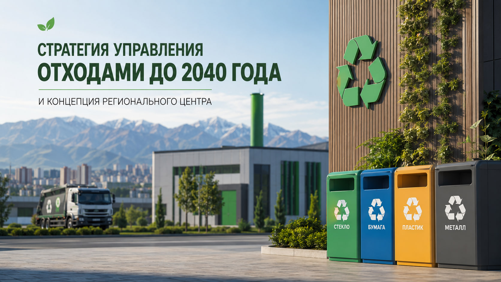 تم عرض استراتيجية إدارة النفايات لعام 2040 ومفهوم المركز الإقليمي في دوشانبي.